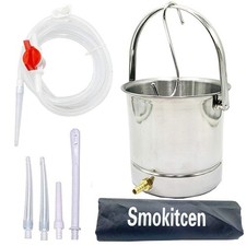 Coffee Enema Bucket Kit Stainless Steel 2 Quart Capacity Cleansing Detox Enemas