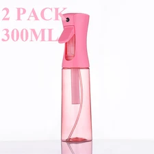 Continuous Mist Hair Spray Bottle Barber Water Sprayer Salon Plant Mister Tool*2