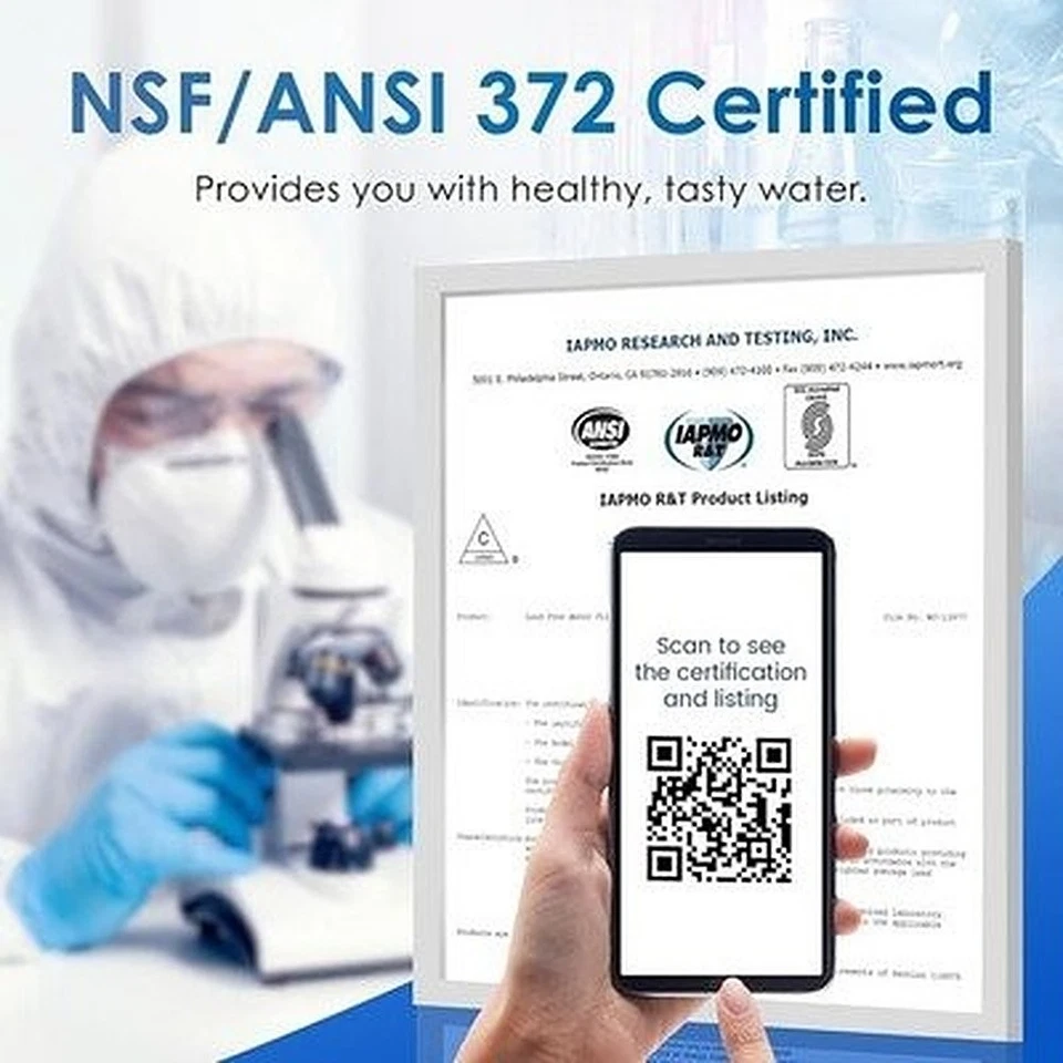 Waterdrop G2 7 stadi sistema RO senza serbatoio 400 GPD filtro sotto lavello 1:1 #R026 - Immagine 3 di 4