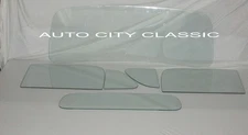Glass 1948 1949 1950 Ford Pickup Windshield Vent Door Back Clear Window Set