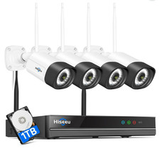 2.5K 5MP WiFi Security Camera System, 16CH NVR, 1TB HDD, 2-Way Audio, IP66