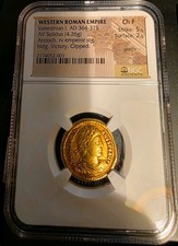 ROMAN EMPIRE. Valentinian I Gold Solidus. AD 364-367.