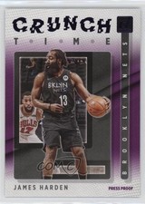 2021-22 Panini Donruss Crunch Time Press Proof Purple James Harden #19 4f5