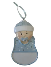 Baby Boy Resin Holiday Ornament Polar X Personalize Yourself At Home