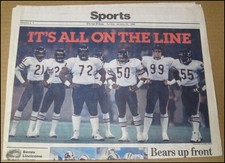 Jan 12 1986 Chicago Tribune Sports 1985 Bears Defense NFC Championship Game