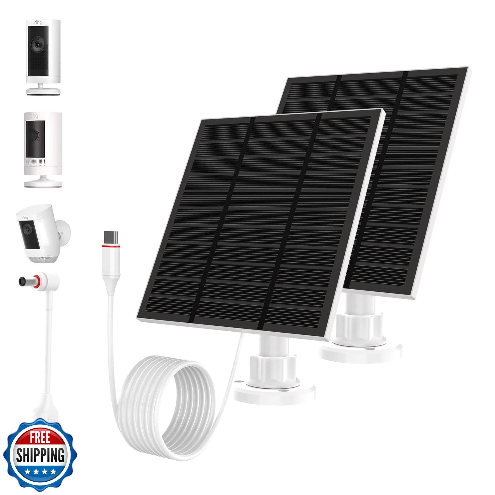 Solar Panels for Camera outdoor wireless (New Generation) 5W 5V S