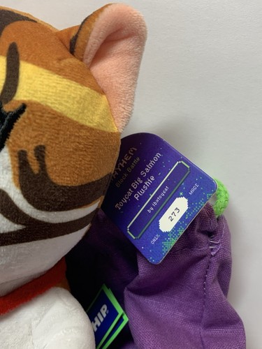 Makeship Plush Big Salmon by ibxtoycat Official Merch YouTube Minecraft RARE NWT - Picture 3 of 9