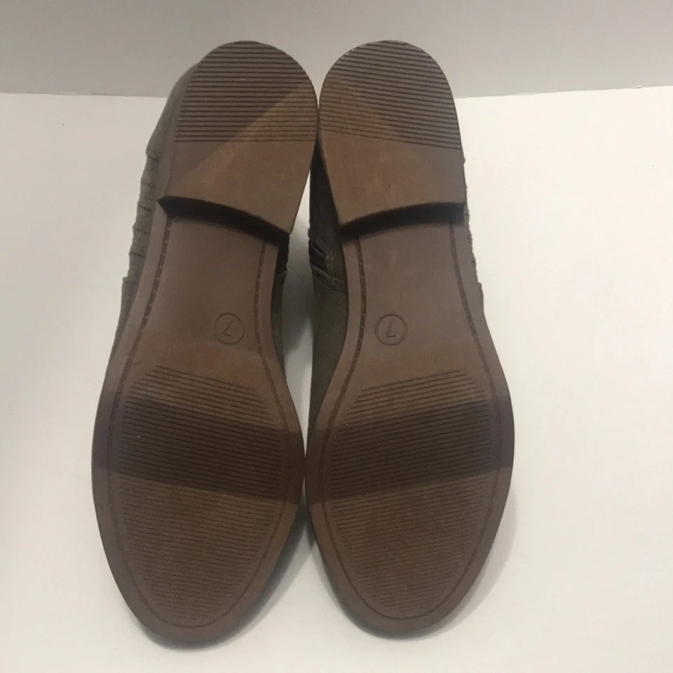 全新无标签 David Aaron 麂皮踝靴 7M 码 — 第 4/4 张图片