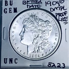 1904 O BU GEM MORGAN SILVER DOLLAR UNC MS+++ U.S. MINT RARE COIN 8223