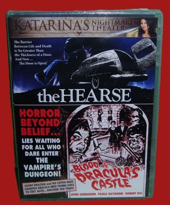 NEW RARE OOP SCORPION THE HEARSE & BLOOD OF DRACULA'S CASTLE DOUBLE MOVIE DVD