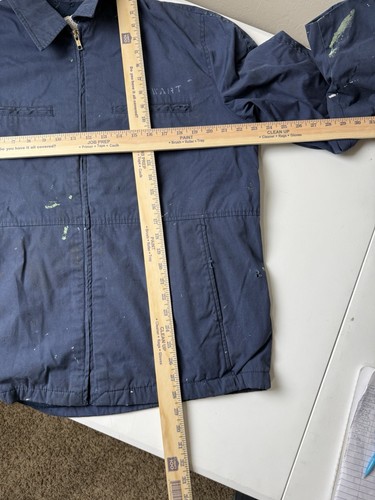 Vintage 90s US Navy USN Deck Utility Blue Zip Jacket size Large - Picture 9 of 9