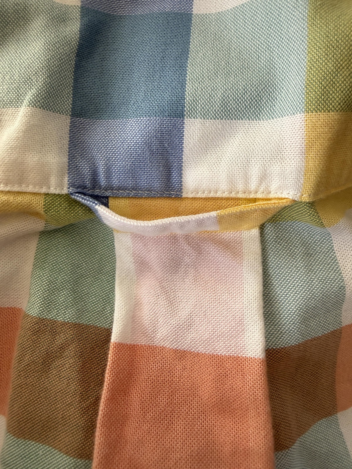 Brooks Brothers Red Fleece Shirt Mens Large Multicolor Check Button Down thumbnail 5