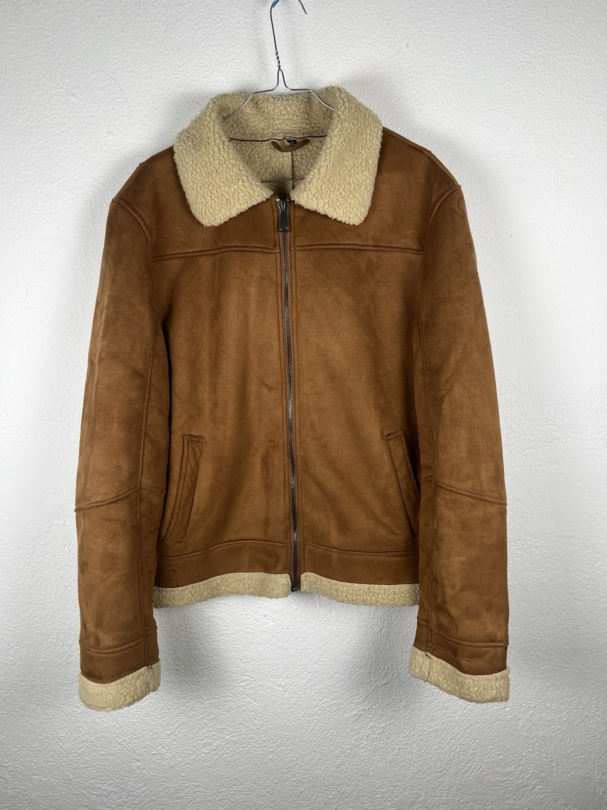 ARC'TERYX Giacca Stile Shearling taglia L Uomo Beige Marrone Men Jacket.