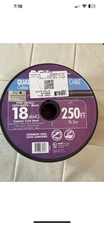 250-ft Roll, 18AWG, RG6 Quad Shield Black Coaxial Cable