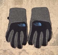 THE NORTH FACE Winter Gray Black Gloves Youth/Junior Sz Small 7.5 Length