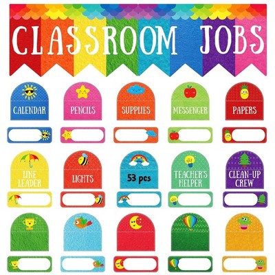 53 Pieces Classroom Jobs, 36 Name Card Classroom Job Chart with Name Tag Clas...