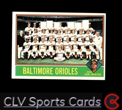 1976 Topps #73 Baltimore Orioles / Earl Weaver TC, MGR, CL