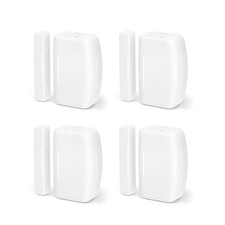 Zigbee Contact Sensor 4 Pack, Door and Window Monitor, White