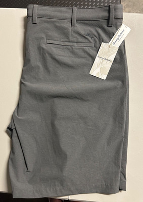 NWT's Tommy Bahama Chip Shot Stretch Fog Grey Shorts 48RG 10'' Inseam $118