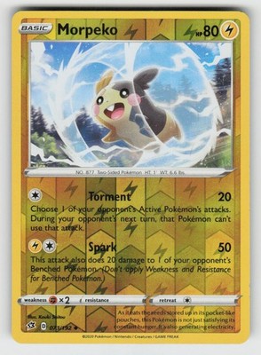 Reverse Holo Morpeko 073/192 Uncommon Rebel Clash Near Mint