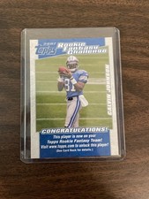 Calvin Johnson Detroit Lions Topps 2007 Rookie Card. rookie card picture