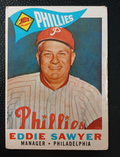 1960 - TOPPS - BASEBALL CARD - EDDIE SAWYER - # 226 - (A10)