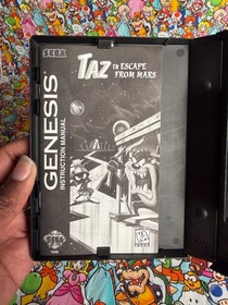 Taz in Escape from Mars Sega Genesis CIB - BTC Refurbished - 1 Year Warranty