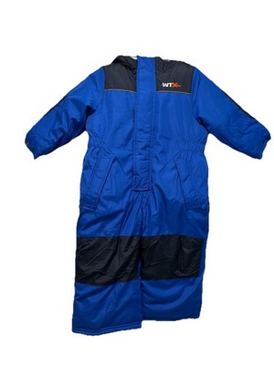 WeatherTamer 24M Snow Suit Blue Black Hooded Insulated Winter Ski Toddler