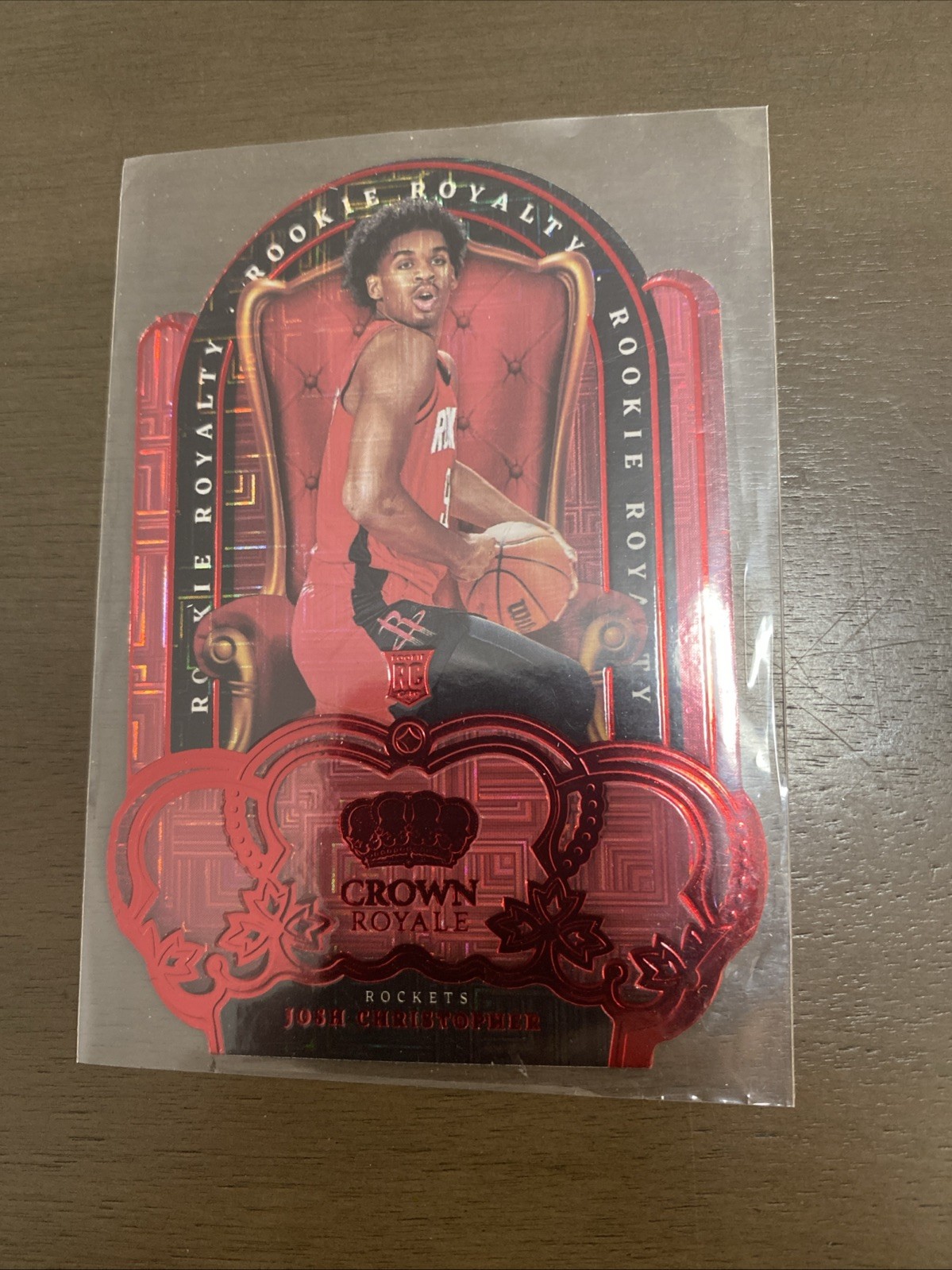 Josh Christopher 2021-22 Panini Crown Royale Rookie Die Cut Houston Rockets RC
