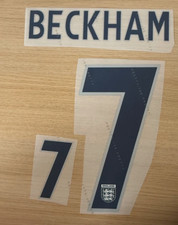 Beckham nameset England player size 2005-2007 For Football Shirt