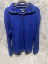 Polo Ralph Lauren 1/4 Zip Knit Sweater Men s M Classic Preppy Casual