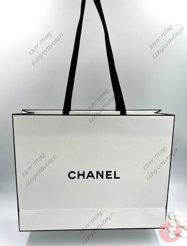 NEW CHANEL Gift Bag Shopping Bag Size: 10" Wide x 8" Height x 3" Depth Authentic