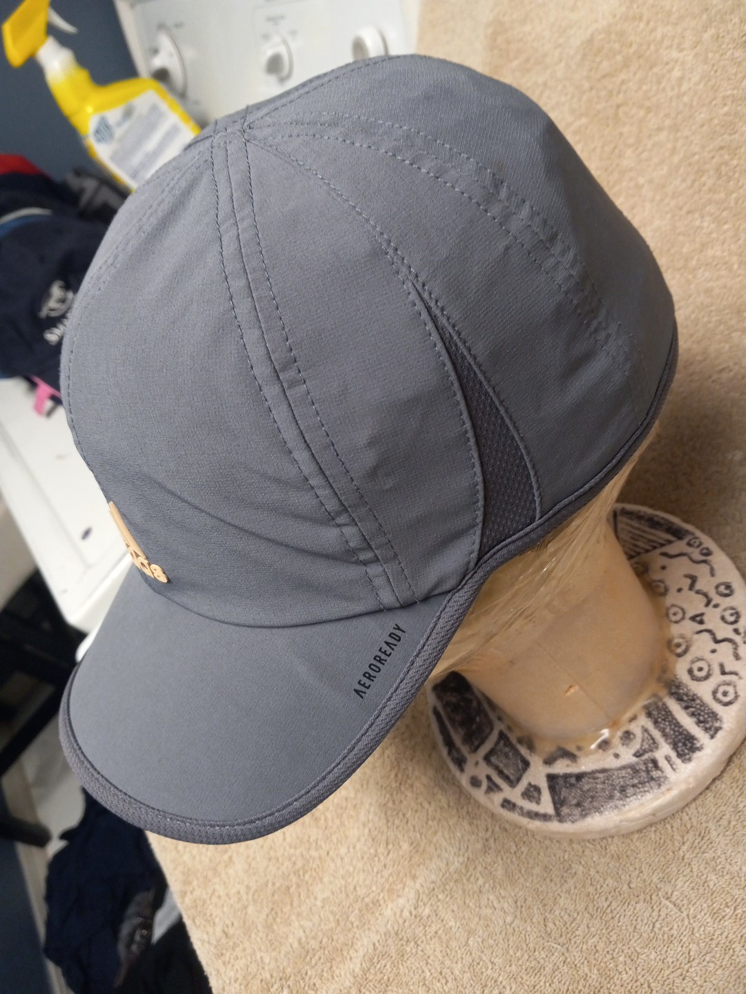 Gray Adjustable Adidas Running Hat 🧢  Aeroready - image 3