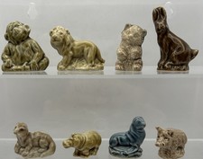 Wade Whimsies US Animals Lot 8 Series 1 1983-85 Chimp Lion Bear Otter Seal Hippo