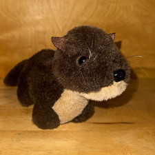 Otter Plush Stuffed Animal, Brown/Beige, Small 6-14 in, Ages 3-7