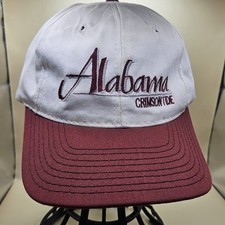 Vintage Alabama Crimson Tude Script Hat Snapback The Game