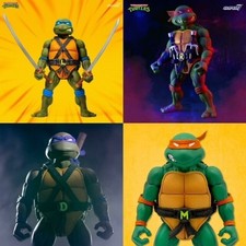 Super 7 TMNT ULT Raphael Leonardo Michelangelo & Donatello Set Of 4 Figures
