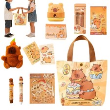 Capybara Stationery Set 8 Pieces Pencils with Canvas Bag Stationery