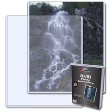 Pack of 25 BCW 8 x 10 Hard Plastic Rigid Topload Photo Holders 8x10 toploaders