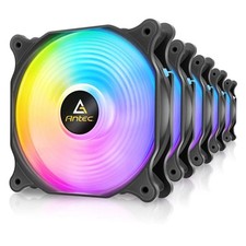 Antec F12 Racing ARGB 120mm PWM Case Fan, 3 Pack, Hydraulic Bearing, 1500 RPM, B