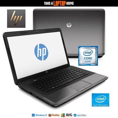 HP 250 Windows11 Laptop Grau HD 15,6'' Bildschirm DVD/CD-Rw Rapid SSD Laufwerk WiFi 5GHz