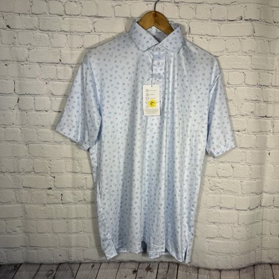 NEW Collars & Co Featherweight Medium Tequila Shot Print Dress Collar Polo