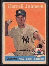 1958 Topps #61 Darrell Johnson (Low Grade)