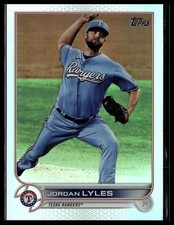 2022 Topps #376 Jordan Lyles Rainbow Foil