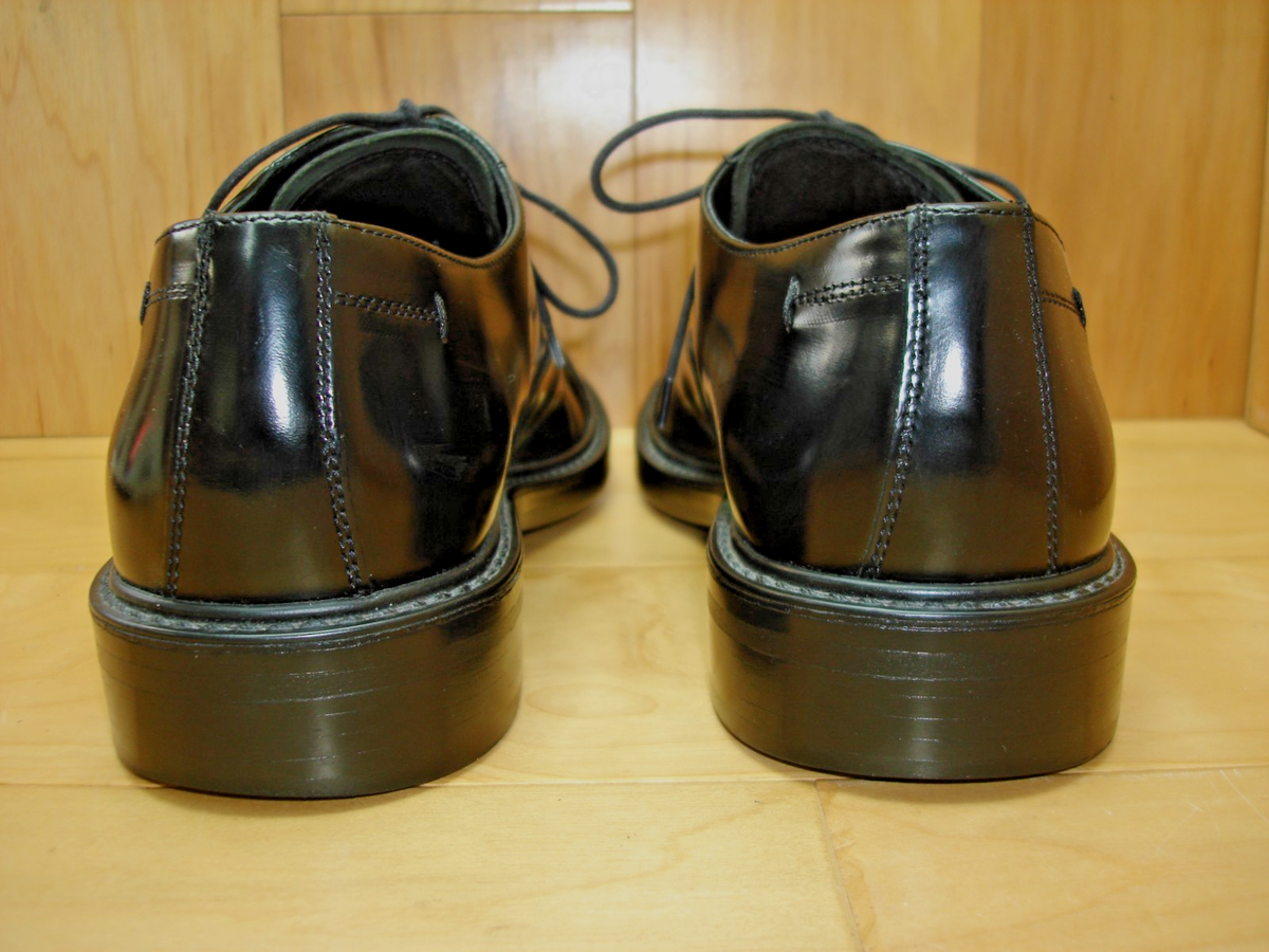 Men's 9.5 M BOSTONIAN Strada Black Leather Cap Toe Oxford, Dress