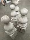 Rare Vintage White Wooden Post Finials — photo 5
