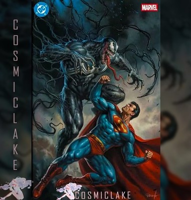 Superman / Spider-man #1 Parrillo Sdcc Virgin Venom Variant Preorder 8/7 