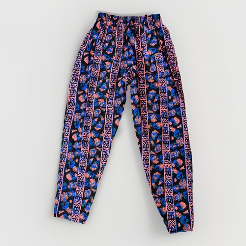 Pantaloni da surf vintage anni 80 colorati larghi SUN RUNNER taglia M skate hippie USA Wave God - Foto 6 di 6
