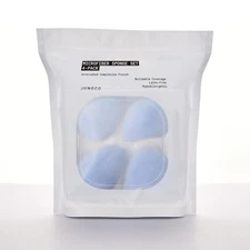 Microfiber Makeup Sponge Set 4-Pack, Dual Layer Technology and Airbrushed Com...