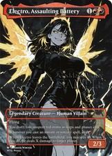 MTG - Electro, Assaulting Battery - Fanart Borderless Style - EDH / Playtest